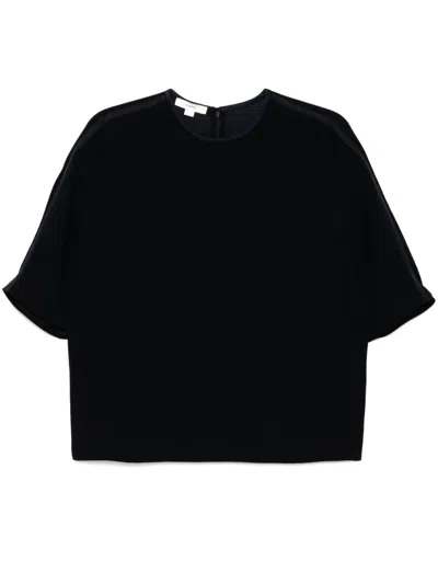 Vince Crepe T-shirt In Black