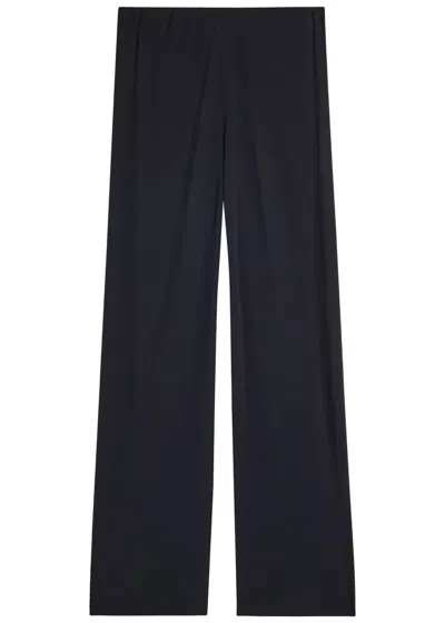 Vince Crepe Trousers In Blue