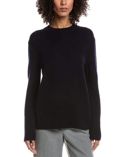 Vince Crew Easy Wool & Cashmere-blend Sweater In Blue