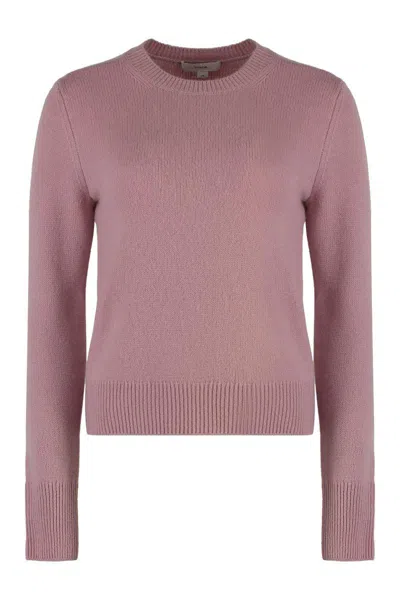 Vince Crew-neck Cashmere Sweater For Women In Purple