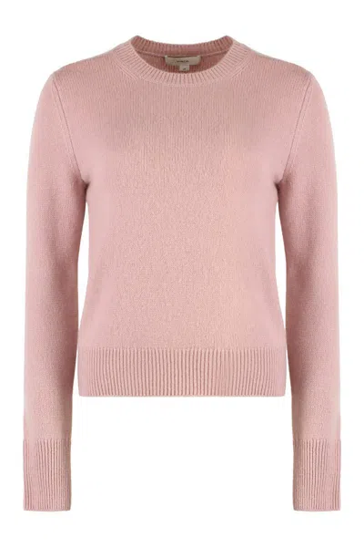 Vince Crew-neck Cashmere Sweater In Pink