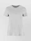 Vince Essential Crewneck Pima Cotton Tee In Gray