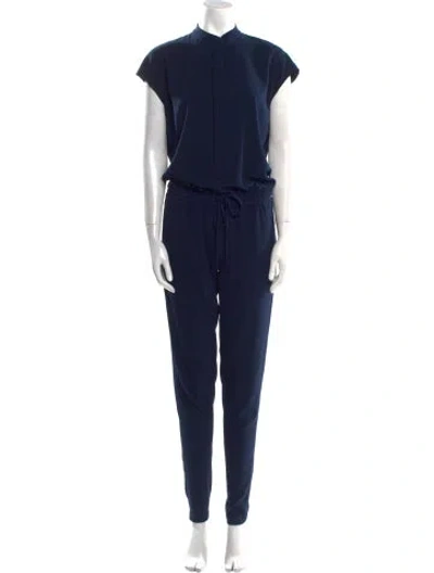 Pre-owned Vince Crew Neck Jumpsuit In Blue