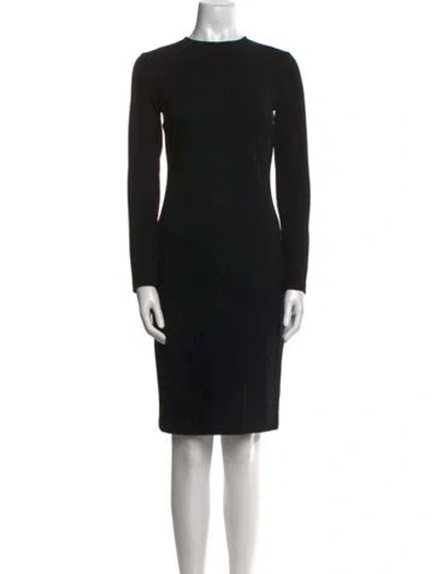 Pre-owned Vince Crew Neck Knee-length Dress In Black