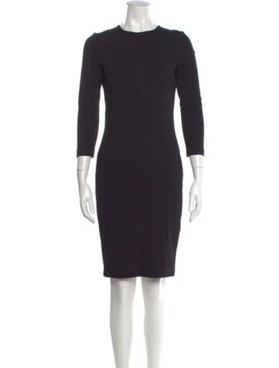 Pre-owned Vince Crew Neck Knee-length Dress In Black