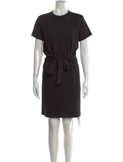 Pre-owned Vince Crew Neck Knee-length Dress In Black