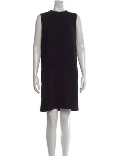 Pre-owned Vince Crew Neck Knee-length Dress In Black
