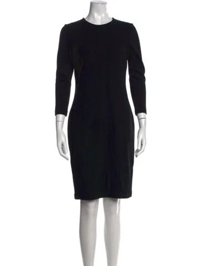 Pre-owned Vince Crew Neck Knee-length Dress In Black