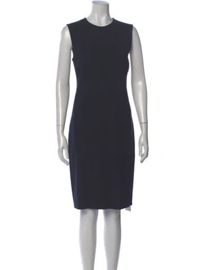 Pre-owned Vince Crew Neck Knee-length Dress In Gray