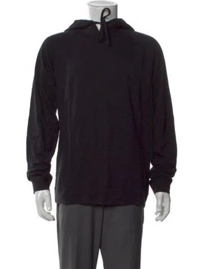 Pre-owned Vince Crew Neck Long Sleeve Hoodie In Black