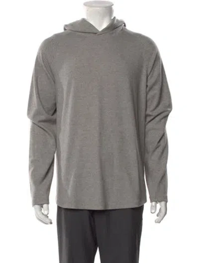 Pre-owned Vince Crew Neck Long Sleeve Hoodie In Gray
