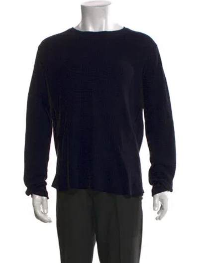 Pre-owned Vince Crew Neck Long Sleeve Pullover In Black