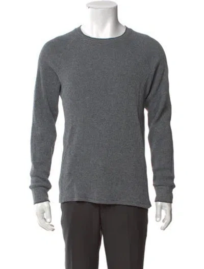 Pre-owned Vince Crew Neck Long Sleeve Sweatshirt In Gray