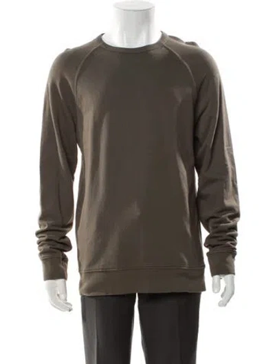 Pre-owned Vince Crew Neck Long Sleeve Sweatshirt In Gray