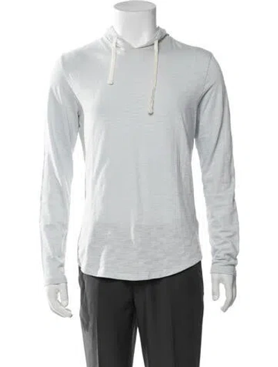 Pre-owned Vince Crew Neck Long Sleeve T-shirt In Blue