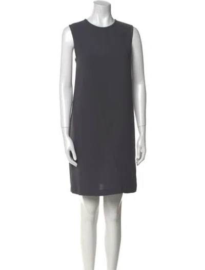 Pre-owned Vince Crew Neck Mini Dress In Green