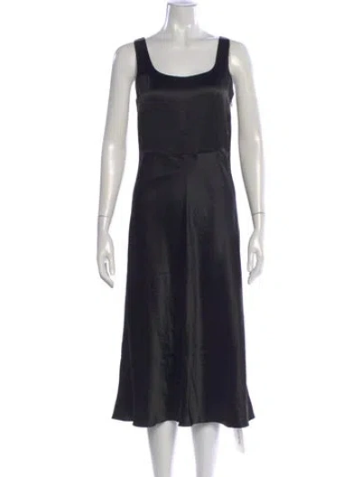 Pre-owned Vince Crew Neck Mini Dress W/ Tags In Black