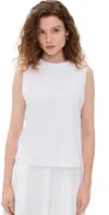 Vince Crew Nk Muscle Tee In Optic White