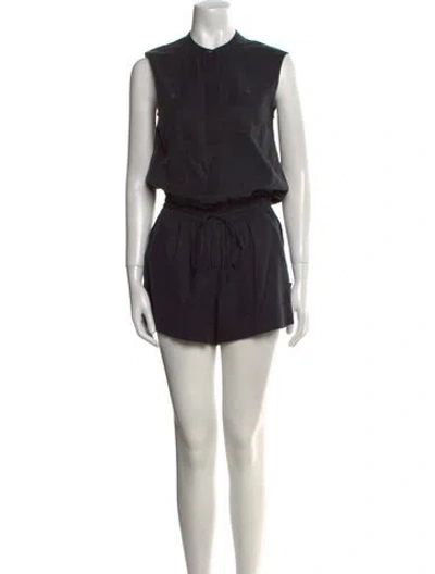 Pre-owned Vince Crew Neck Romper In Black
