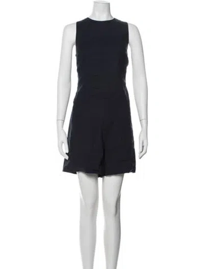Pre-owned Vince Crew Neck Romper In Blue