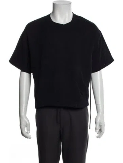 Pre-owned Vince Crew Neck Short Sleeve Sweatshirt In Gray