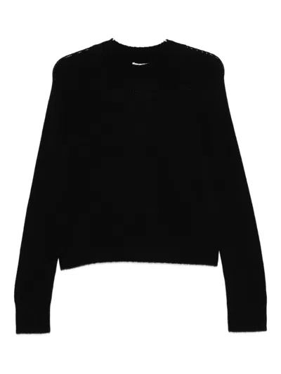 Vince Crew-neck Sweater In Black