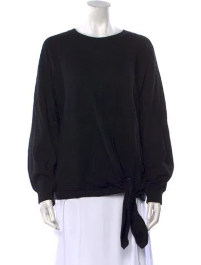 Pre-owned Vince Crew Neck Sweater In Black