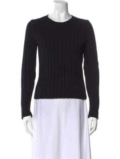 Pre-owned Vince Crew Neck Sweater In Black