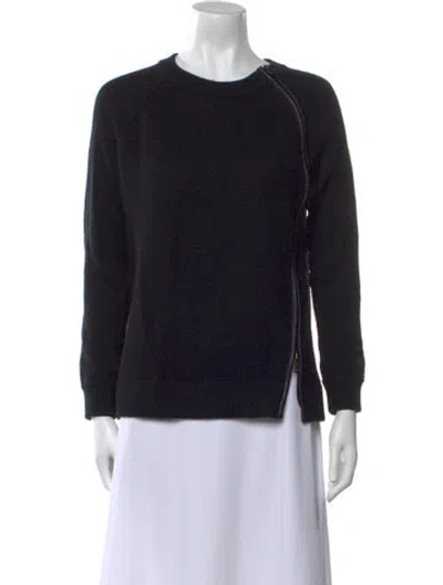 Pre-owned Vince Crew Neck Sweater In Black