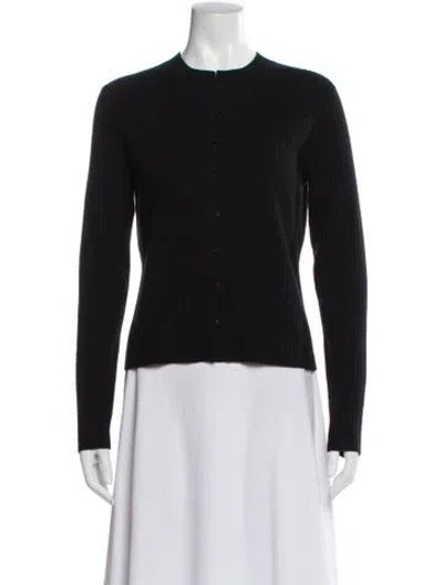 Pre-owned Vince Crew Neck Sweater In Black