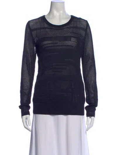 Pre-owned Vince Crew Neck Sweater In Black