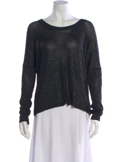 Pre-owned Vince Crew Neck Sweater In Black