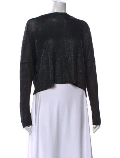 Pre-owned Vince Crew Neck Sweater In Black