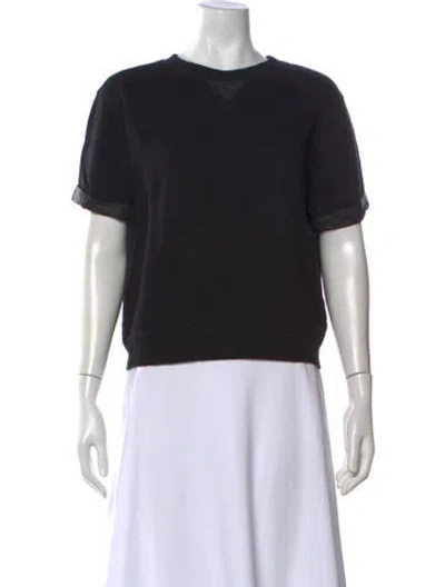 Pre-owned Vince Crew Neck Sweater In Black