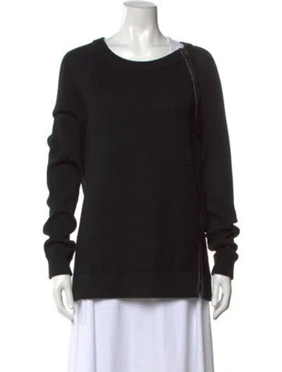 Pre-owned Vince Crew Neck Sweater In Black