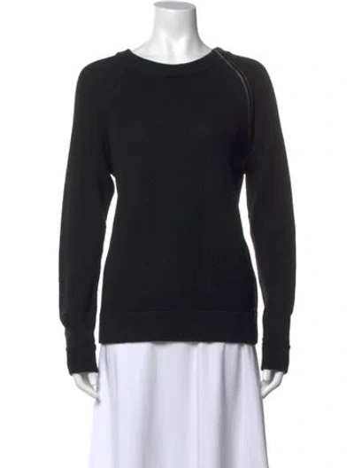 Pre-owned Vince Crew Neck Sweater In Black