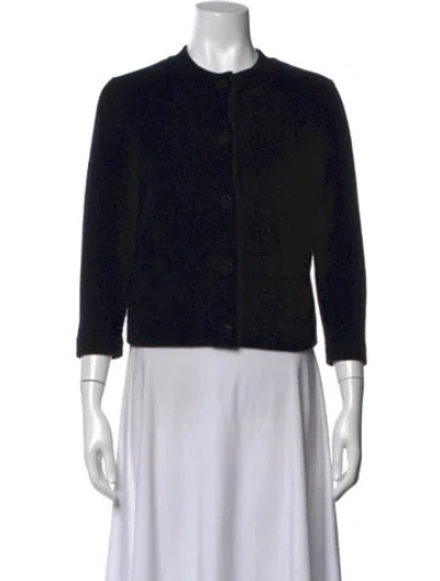 Pre-owned Vince Crew Neck Sweater In Black