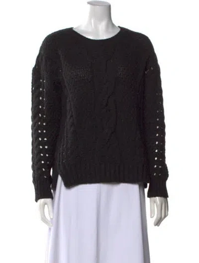 Pre-owned Vince Crew Neck Sweater In Black