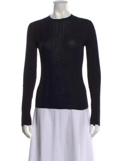 Pre-owned Vince Crew Neck Sweater In Black
