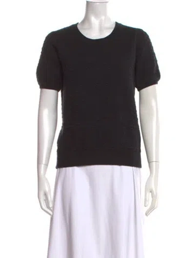 Pre-owned Vince Crew Neck Sweater In Black