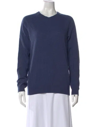 Pre-owned Vince Crew Neck Sweater In Blue