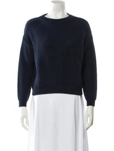 Pre-owned Vince Crew Neck Sweater In Blue