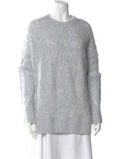 Pre-owned Vince Crew Neck Sweater In Blue