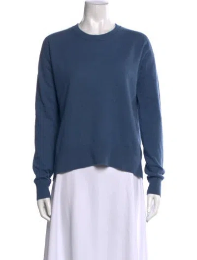 Pre-owned Vince Crew Neck Sweater In Blue