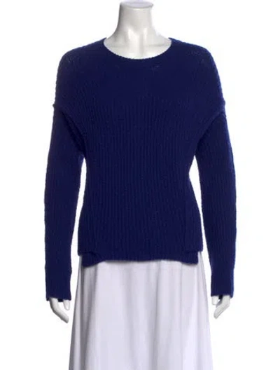 Pre-owned Vince Crew Neck Sweater In Blue