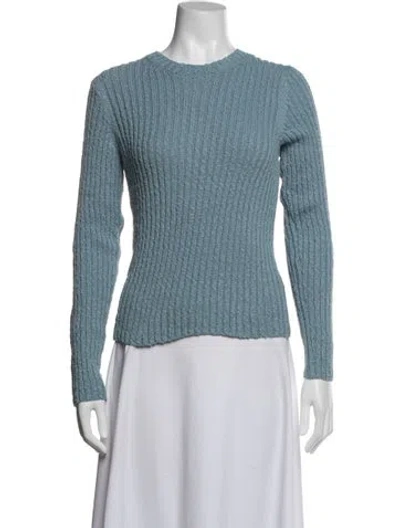 Pre-owned Vince Crew Neck Sweater In Blue