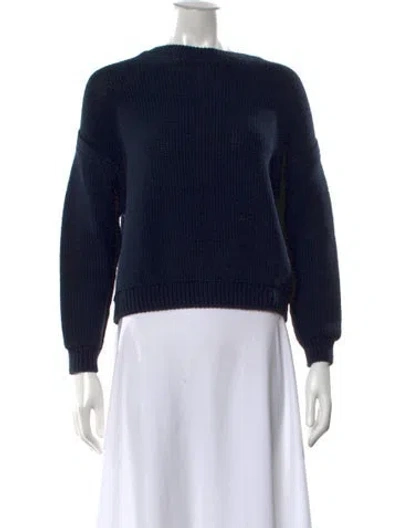 Pre-owned Vince Crew Neck Sweater In Blue