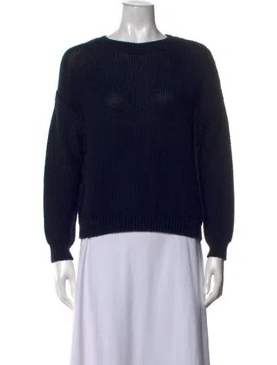 Pre-owned Vince Crew Neck Sweater In Blue