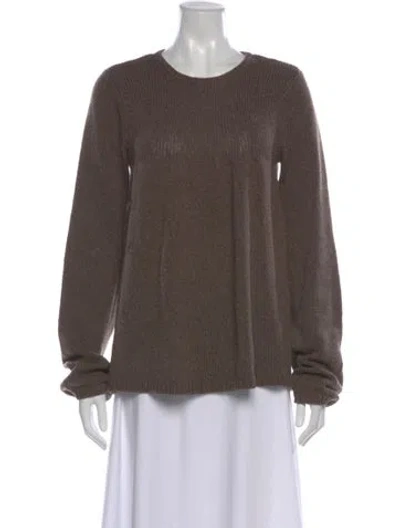 Pre-owned Vince Crew Neck Sweater In Brown