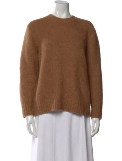 Pre-owned Vince Crew Neck Sweater In Brown
